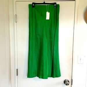 Vince emerald side slit maxi